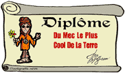dipl&ocirc;me du mec le plus cool